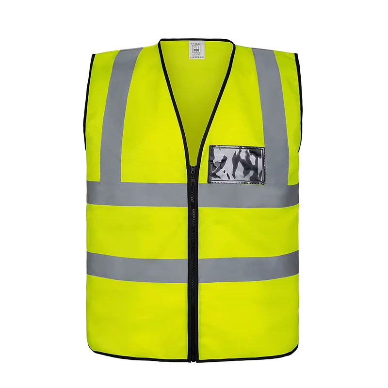 High Visibility Safety Vest CE EN20471 Zipper Reflective Vest