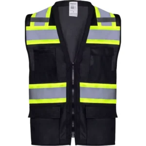 High Visibility Safety Vest for Men and Women with 6 Pockets Suitable for Construction Work Class 2 Reflective Design Jacket