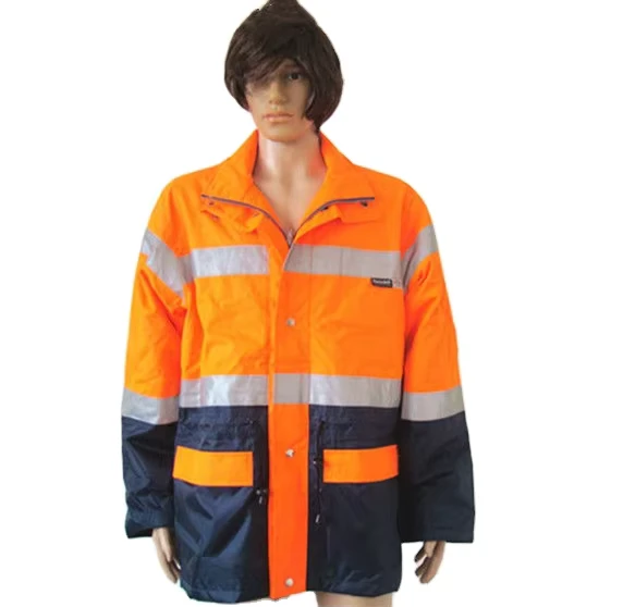 High Visibility Safety Waterproof Reflective Jacket With Hat