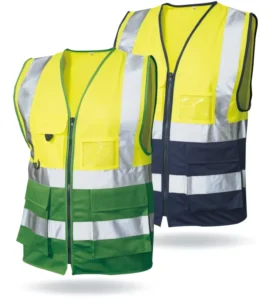 High Visibility Security Guard Vest Industrial Construction Breakaway Pocket Reflective Safety Vest