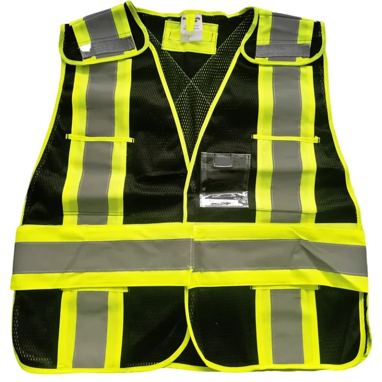 High-Visibility-Security-Polyester-Hi-Vis-Work-Road-Construction-Safety-Reflective-Vest-with-Multi-Pocket