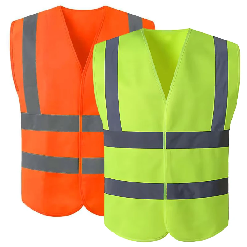 High Visibility Vest Lightweight Hi Vis Viz Reflective Work Cycling Jogging Walking Construction Safety Clothing