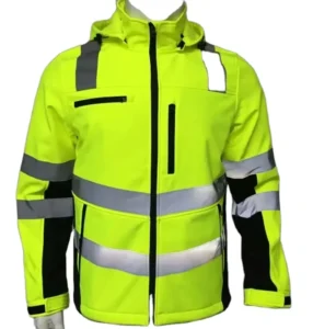 High Visibility Waterproof Softshell Safety Jacket Security Reflective Jacket