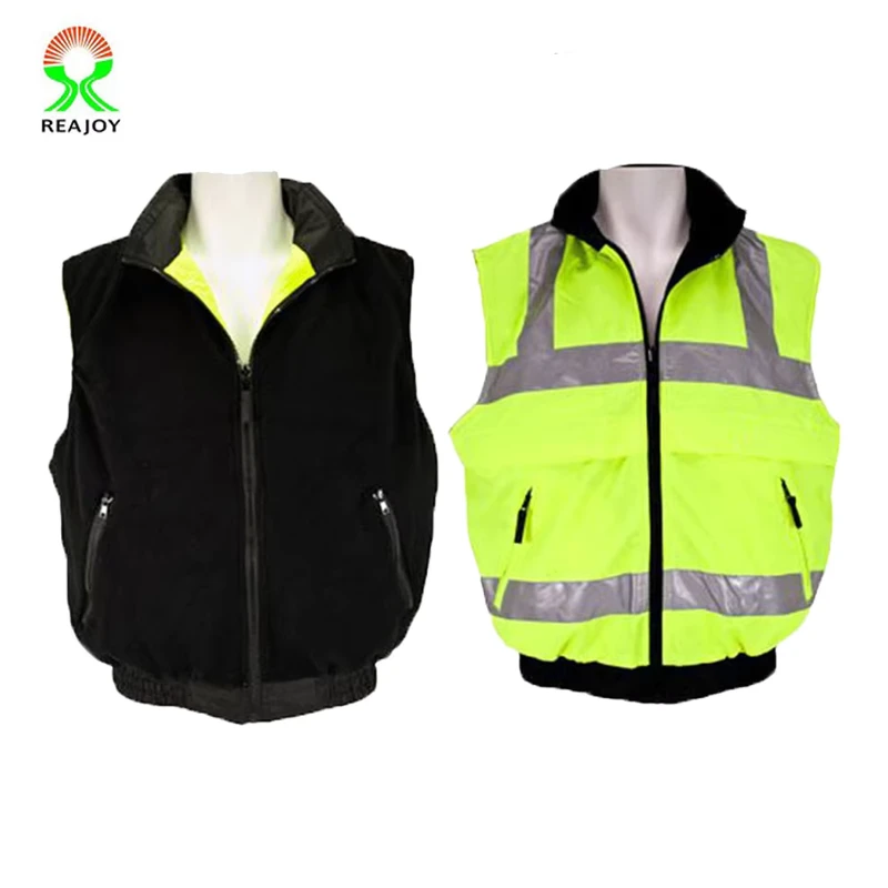 High Visibility Winter Reversible Safety Vest Jacket