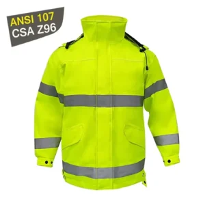 High Visibility Workwear Reflective Uniform 3 in 1 Safety Jacket Bomber Jacket