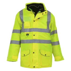 High Visibility Yellow Coal Mining Anti Cold Detachable Inner 3 in 1 Hi Vis Winter Reflective Safety Jacket