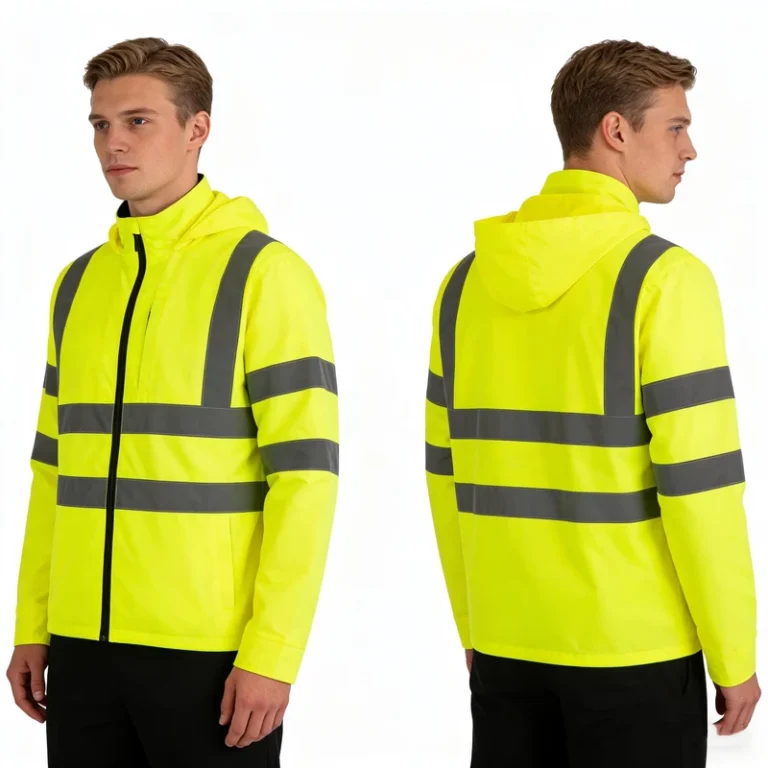 High-Visibility-Zip-Closure-Safety-Sweatshirts-Safety-Jacket-Reflective-Work-Hoodies
