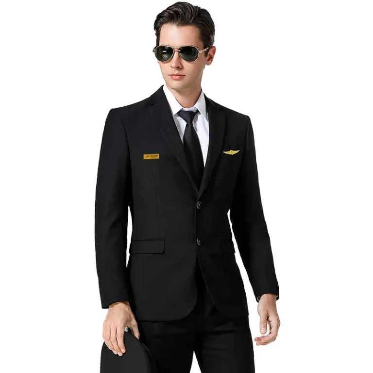 High-end-Blue-Airline-Captain-Uniform-Shirt-With-Coat-Pilot-Training-Institution-Uniform-Coat-Set-1