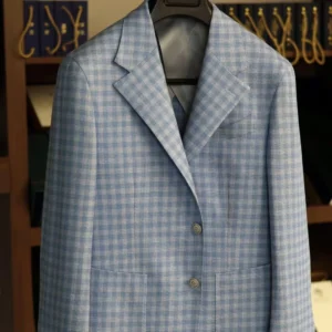 High-end VBC Fabric Wool Suit Men’s Business Formal Wear Groom Wedding Dress Suit Top Single Breasted Beaded