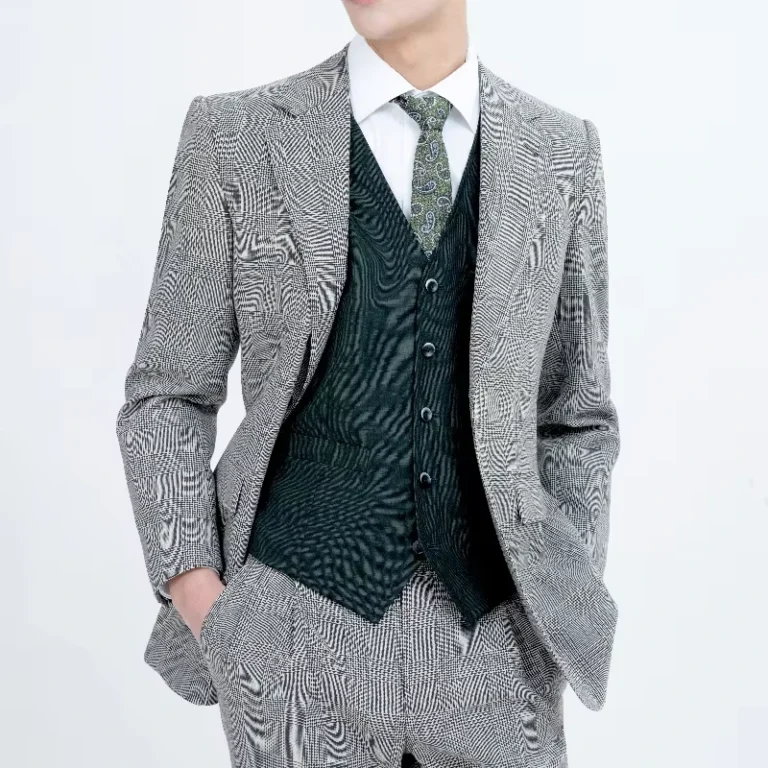 High-grade-Single-Breasted-Notch-Lapel-Tailor-made-Social-Set-100wool-Men-s-Suit