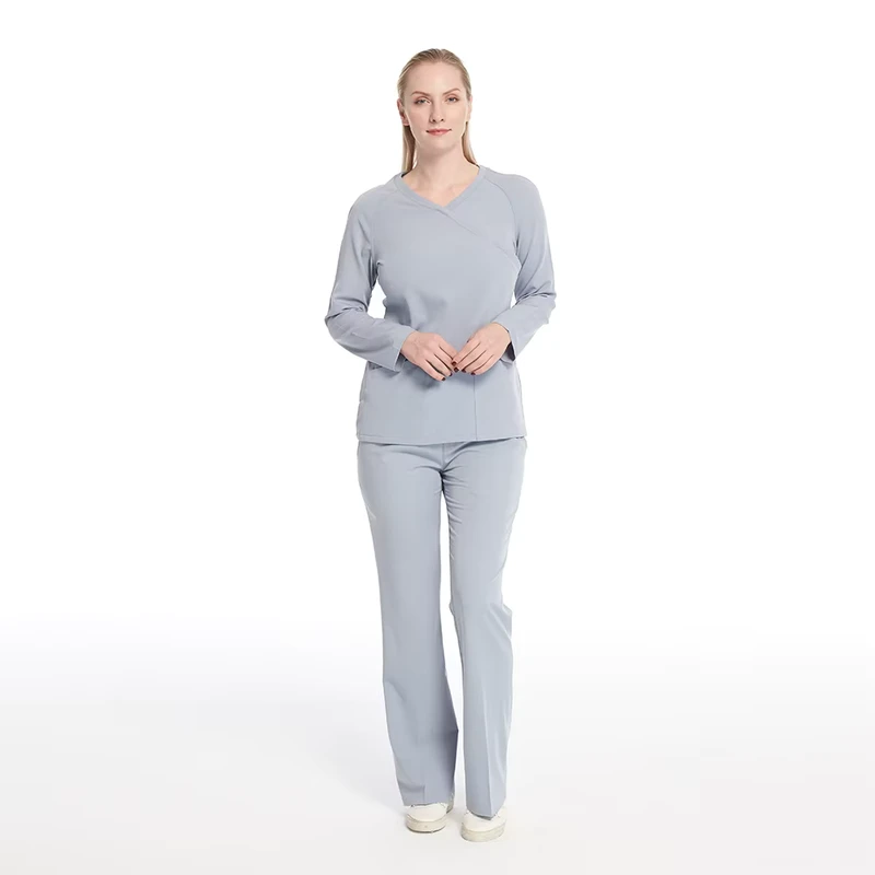 Hospital Beauty Salon Medical Scrubs Uniform Long Sleeve Suit Women Scrub Sets Stylish Nursing