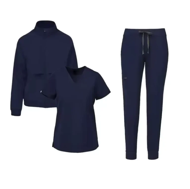 Hospital-Doctor-Nurse-Scrubs-Uniform-Sets-Jacket-Jogger-Pants-V-neck-Top-3-Pcs-Sets-for-Men-Custom-Logo