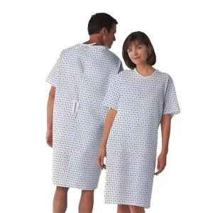 Hospital Doctor Patient Gown Medical Uniforms for Unisex Comfortable Reusable Twill Fabric Cotton Poly Cotton Dress