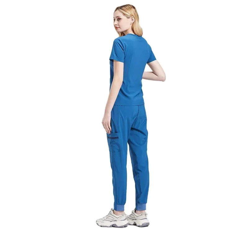 Hospital-Scrubs-Uniform-Professional-Nurse-Uniform-Women-Scrubs-Polyester-Spandex-Jogger-Set-Medical-Uniforms-Scrubs-Women