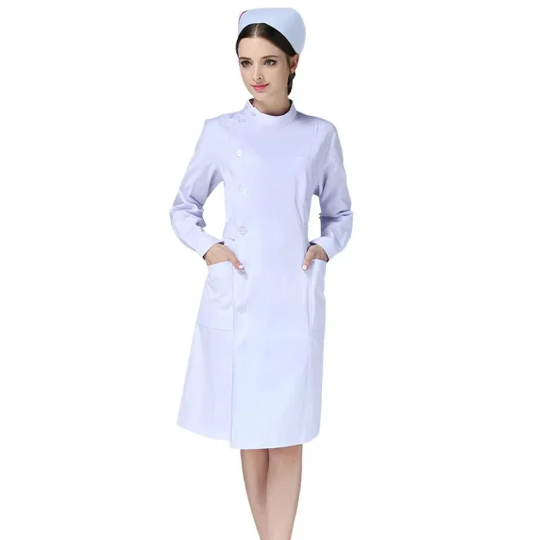 Hospital-Uniform-Medical-Scrubs-Nurse-Gowns-Unisex-Women-Hospital-Clothing-Long-Sleeve-Short-Sleeve-Lab-Coat-Polyester-Spandex