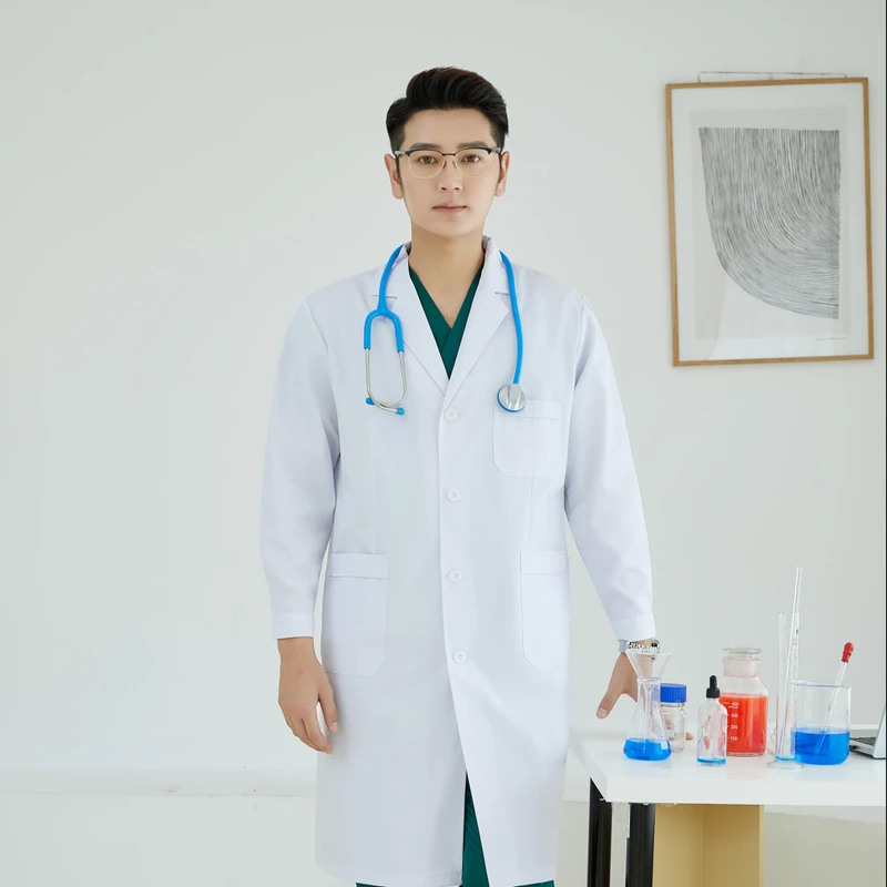 Hospital Uniforms Long Sleeve Lab Coat Medical Scrubs Hospital Nursing Uniforms Nurse Uniform for Hospital
