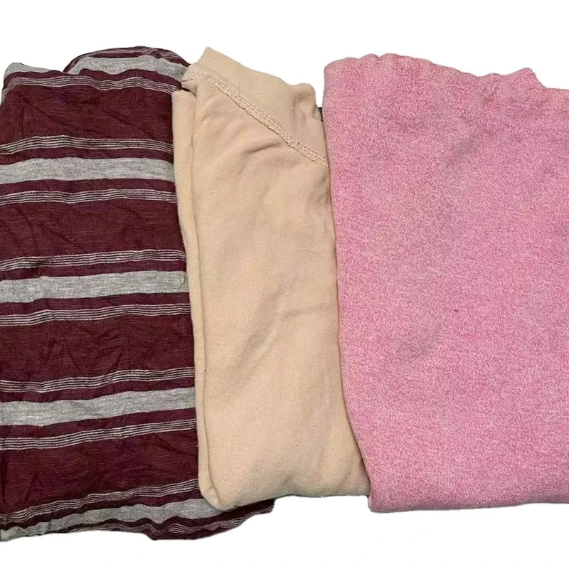 Hot Sell Mixed Color T shirt Scraps Industrial Rags 100% Cotton Soft Material High Absorbency