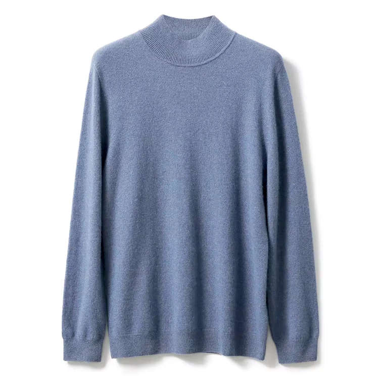 Hot-Sell-Square-Fonda-Knitting-Mens-Cashmere-Sweater-Mock-Neck-Sweater-in-Solid-Color