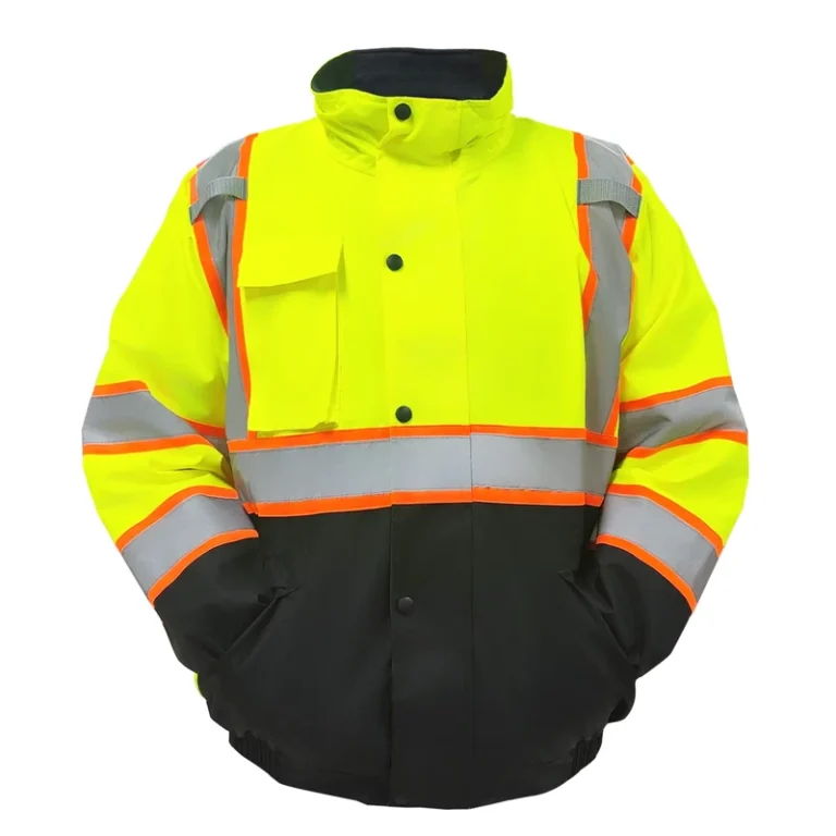 Hot-Selling-ANSI-Class-2-High-Visibility-Construction-Safety-Jacket-Customized-Logo-Water-Proof-Oxford-Fleece-Winter