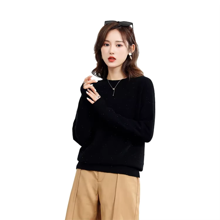 Hot Selling Oversize Sweater Women's High End Design Pure Wool Pullover Sweater