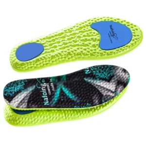 Hot Selling Super Soft Breathable Shock Absorbing Sports Insoles Comfort Foot Running Shoe Insert PU Heel Protection Foot Pad