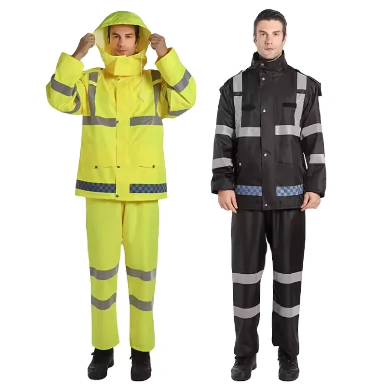 Hot-Selling-Waterproof-Safety-Gear-Durable-High-Visibility-Work-Wear-Oxford-Raincoat-Suit-Men-Reflective-Hi-Vis-Rain-Coat