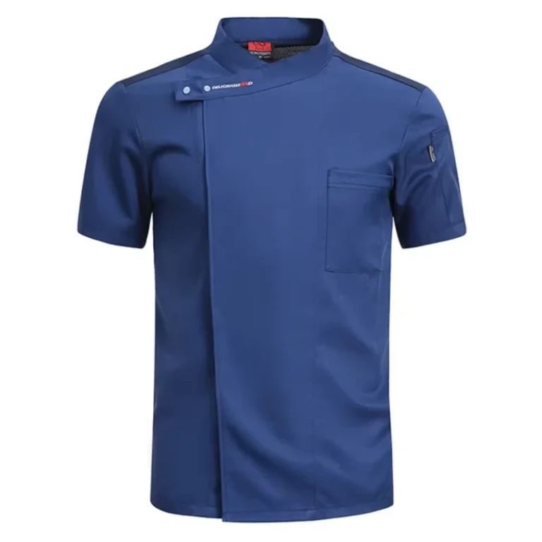 Hotel-Short-Sleeve-Breathable-Chef-Uniform-for-Restaurant-Bread-Kitchen