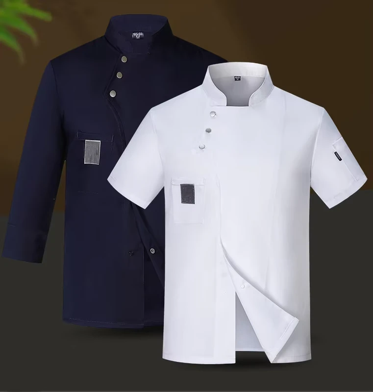 Hotel Uniform Pastry Japanese Restaurant Uniformes Des Chef Uniform Kitchen Uniform Chaquetas De Chef Coat Men'S Chef Jacket Men