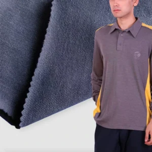 IMP240AS Modacrylic Cotton Pique Inherent Flame Retardant Knitted Fabric for FR Shirts