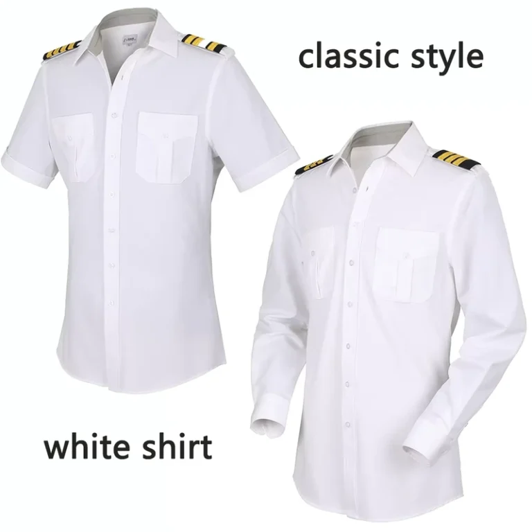 ISO-Factory-Stock-Ready-to-Ship-Four-direction-Spandex-Pilot-Shirt-Aviation-Uniform-air-Flight-Attendant-Airline-Uniform-Shirt