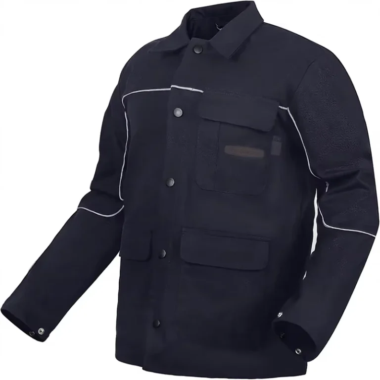 Imported-11oz-Flame-Resistant-Cotton-Hand-Wash-Welding-Jacket-Navy-Blue-L-Size