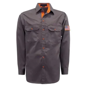 In Good Shop FR Cotton 6.5OZ Cotton Workwear Arc Hazard Safety Flame Retardant Shirts