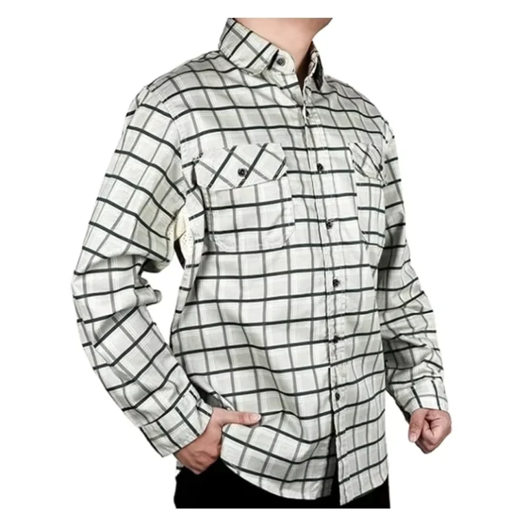 In-Good-Shop-Flame-Proof-Plaid-Printed-Mens-Water-Repellent-CAT2-Fire-Resistant-Vented-Work-Shirts