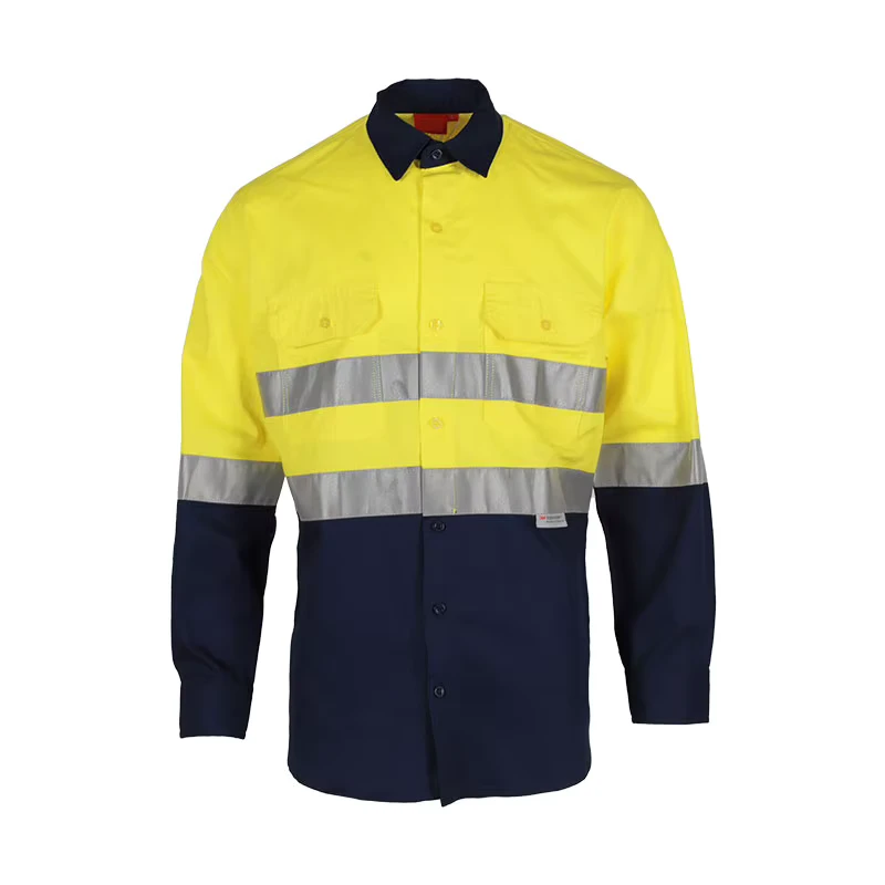In Stock Hi Vis Work Mechanic Safety Workwear Shirts