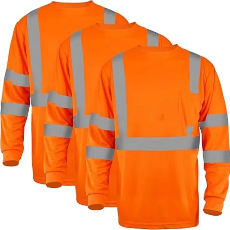 In-Stock-High-Visibility-Long-Sleeve-Construction-Shirts-Dry-Fit-Yellow-Hi-Vis-Mens-Safety-Work-T-shirts-with-Pocket