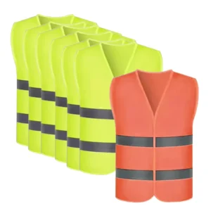 In Stock High Visibility Safety Vests Polyester Breathable Reflective Safety Clothing Men Hi Vis Vest for Volunteers
