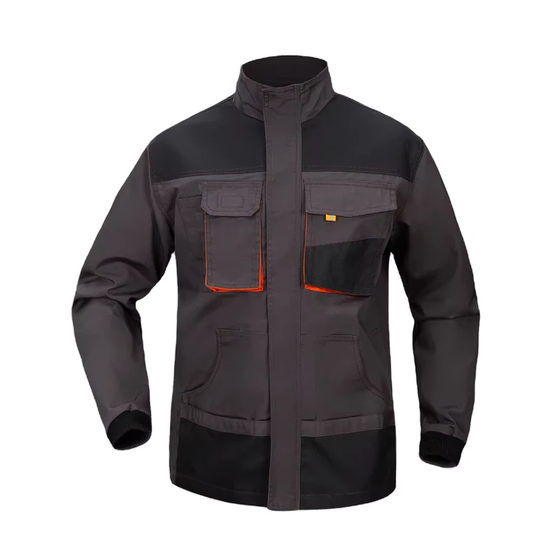 In Stock Spring Autumn Durable Workwear Jackets Industry Work Clothes with Multi Pockets Workshop Coat