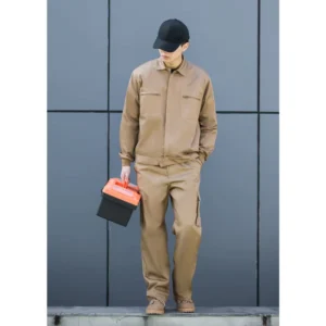 In stock Factory Inventory Overall Breathable Lightweight Comfortable Polyester Work Suits Set For Unisex