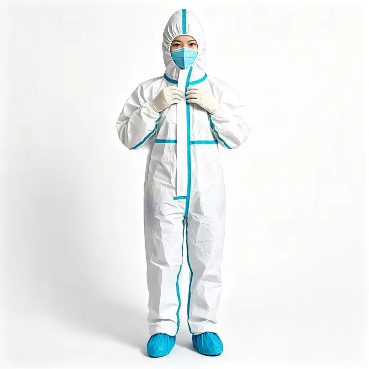 Industrial Grade Disposable Type 5 6 Full Body Protective Coverall Custom Logo And Packaging Customization Service Provided