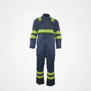 Industrial HI VIS Unisex Safety Miner Flame Retardant Coverall Workwear Breathable Oeko Tex Certified