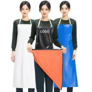 Industrial Labor Protection PVC Apron with Long Printed Logo