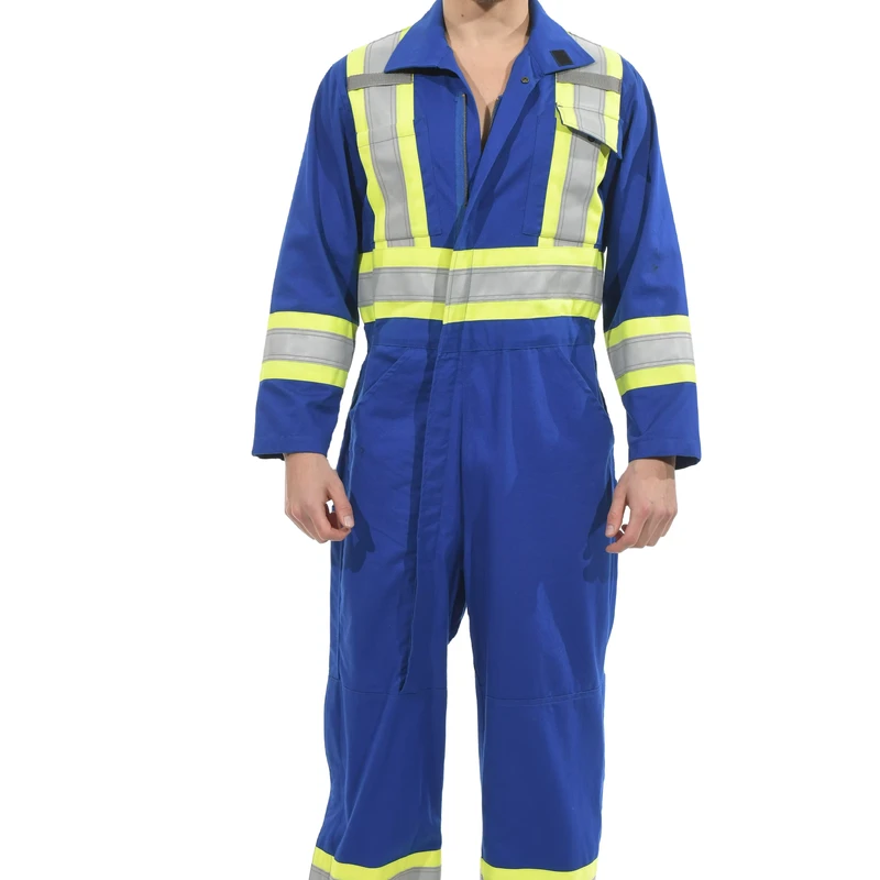 Industrial Mechanical Mining Fireproof Cotton FR Coverall Arc Flash Safety Engineering Worker Workwear