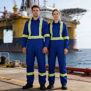 Industrial Mining Construction Oil FR FRC Workwear Flame Retardant Fireproof Safety Coveralls