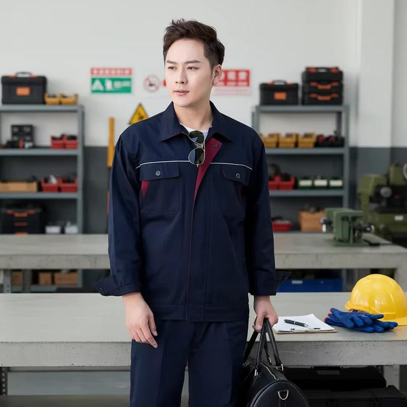 Industrial Oil Mining Welders Safety Workwear Cotton Waterproof Factory Work Uniform Clothes