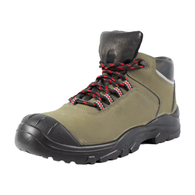 Industrial Outdoor Custom Factory Price Suede Leather Workman Steel Toe Ankle Men Miner Safety Boots