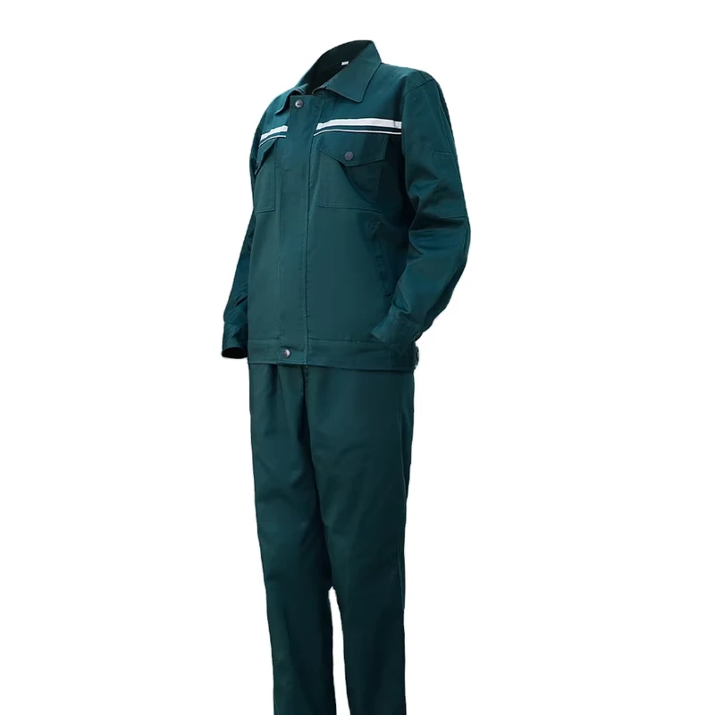 Industrial Polyester Cotton Labor Workwear Comfortable Durable Protection Work Clothes for Warehouse Factory Workers