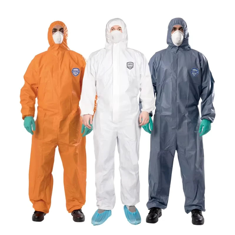 Industrial Safety Chemical Single Use Pharmaceutical Waterproof Industrial Coverall