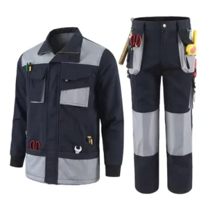 Industrial Safety Work Clothing Anti Static Breathable Acid Resistant Unisex Scrub Uniform Customized Material and Details
