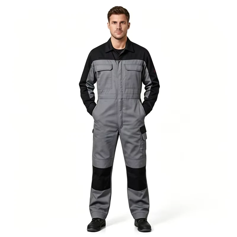 Industrial Safety Work Coverall Breathable Polyester Cotton Construction Repair Durable Protective EN 11611 Certified Oeko Tex