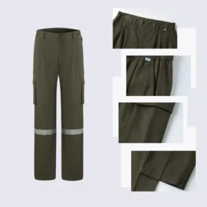 Industrial Safety Work Pants High Visibility Flame Resistant Trousers Cotton for Comfort & Durability